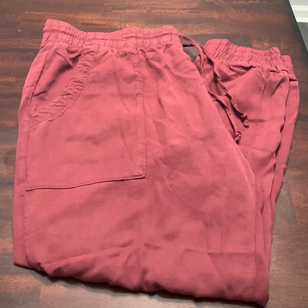 Maroon Gap Pants with drawstring waist size XL